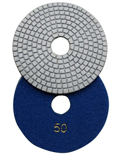 Wet 6" 7-Step Diamond Polishing Pads Flexible Sanding Tools Discs Buff - size: 6 Inch