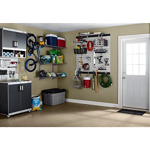 Rubbermaid FastTrack Rail Access Bin Garage Organization Bin for Sports Equipment/Gardening Supplies/Shed/Home/Garage/Item Storage - style: Storage Bin