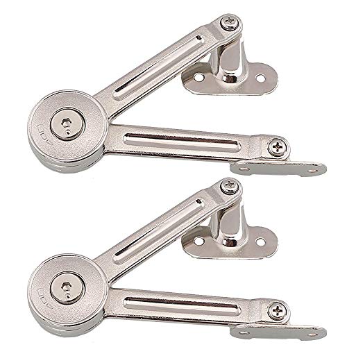 2 Packs [Upgraded] Qrity Cabinet Cupborad Furniture Door Lift Stay Support Hinge Damper - Support Up to 20KG - Opening Angle 75°/90°/110° - Come with Hex Key - size: 2 Pieces