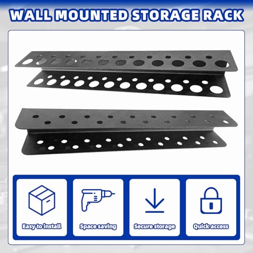 2Pack Screwdriver Organizer Wall Mounted, Heavy Duty Rustproof Tool Organiz