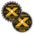 ANGELSWORD 7-1/4 Inch Circular Saw Blade, 24T for Framing&60T for Fine Finish Wood Cutting, 2 Pack