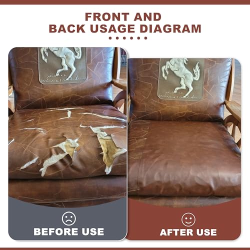 Besezx Leather Repair Patch Tape Kit, Self Adhesive Leather Repair for Furniture, Couch, Sofa, Car Seats,Office Chair,Vinyl Repair Kit.4.8inx60in - color: Black-Litchi Grain, size: 4.8 in x 60 in