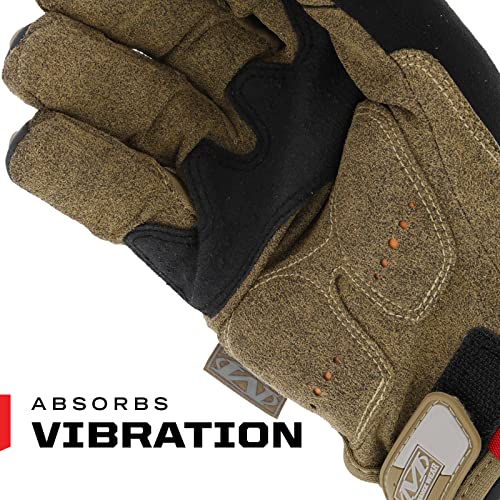 Mechanix Wear M-Pact Impact Protection Work Gloves Brown Small - color: Brown, size: Small