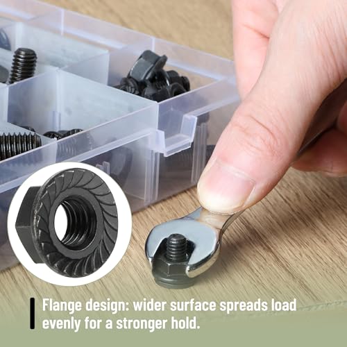 Mr. Pen- Nuts and Bolts Assortment Kit, 272 pcs, Black Carbon Steel