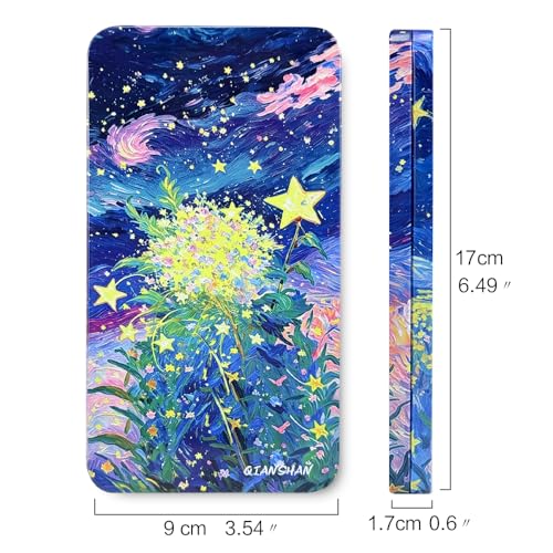 qianshan 40Pcs Empty Half Pans Watercolor Tin Palette with Magnetic Stripe - color: Starlit Bloomfield