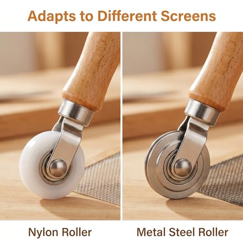 3 PCS Screen Roller Tool, Mesh Screen Repair Kit