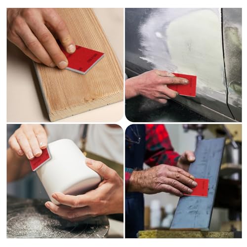 24PCS 3 x 4 Inch Sanding Sponge Set, 120-3000 Grit Soft Foam Hand Sander Block, Hook & Loop Wet Dry Sanding Sponges for Metal Wooden Furniture Drywall Sheetrock and Model Polishing