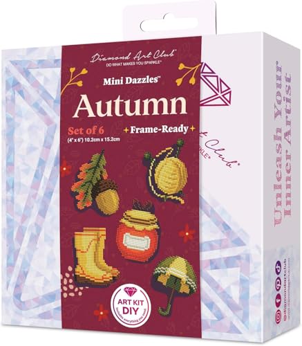 DIAMOND ART CLUB Mini Dazzles - Autumn Diamond Art Kits for Adults - color: Autumn