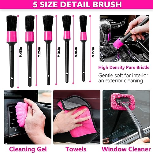 ThinkLearn Car Cleaning Kit with High Power Car Vacuum Detailing Kit