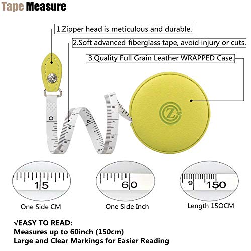 Sewing Tape Measure, Medical Body Cloth Tailor Craft Dieting Measuring Tape, 79 Inch/2 M Dual Sided Retractable Ruler with Push Button Round(1 Pack, Green) - color: Green 1 pack