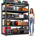 Garage Shelving-3000 lbs 5 Tier Storage Shelves, Adjustable Heavy Duty Metal Shelving Unit and Storage Large Wire Rack, Utility Steel Shelf for Warehouse Industrial Pantry Basement -78"x46"x20", Black - size: Wire/46"Wx20"Dx78"H