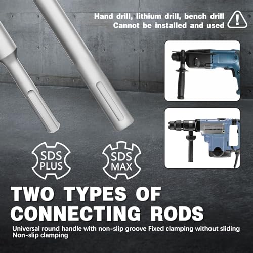 22PCS Concrete Hole Saw Kit, 30/40/50/65/80/100/110mm, Alloy Steel, Silver, Industrial, Hole Saw Set, Compatible with Stone, Brick, Cement, Wall Drilling - size: (1-3/16" to 4-5/16")-22PCS
