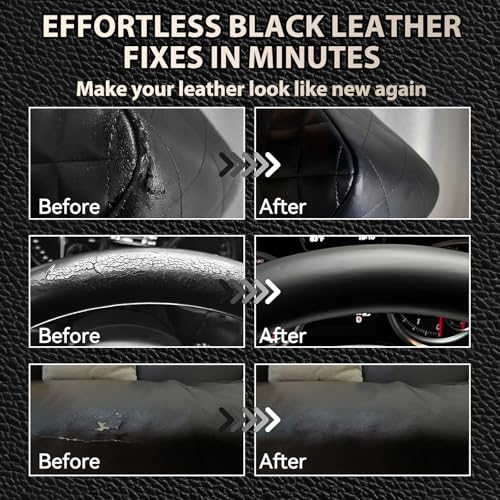 Black Leather Repair Kit for Furniture, Leather Couch Repair Kit
