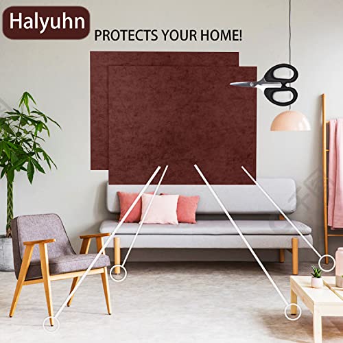 8 MM Thick Felt Furniture Pads (2 Pack), 15’’ x 12’’ Brown Felt Pads for Furniture, Cuttable Felt Furniture Pads for Hardwood Floors, Thick Felt Sheets for Crafts (Non-Adhesive) | Felt Pads for Furniture Protect, Cuttable Felt Furniture Pads for Hardwood