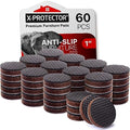 X-Protector Non Slip Round Anti Slip Pads - Self-Adhesive Rubber - 60 PC 1' - size: 60 Round 1"