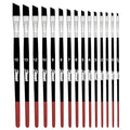Sdanart Angular Paint Brushes,15 PCS Angled Paint Brush Angled Paintbrush