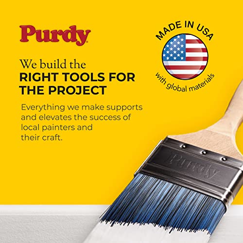 Purdy 144100730 Pro-Extra Series Elasco Flat Trim Paint Brush, 3 inch - size: 3 Inch, style: Flat Elasco