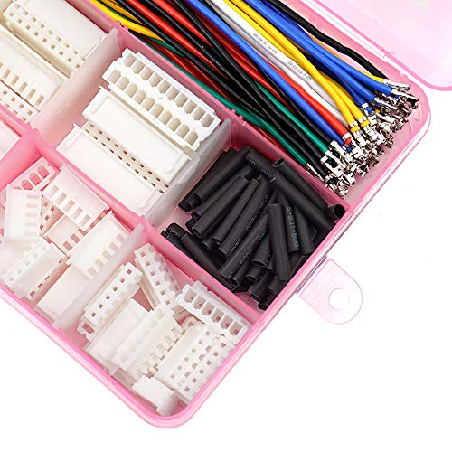XH 2.54mm Connector Kit with pre-Crimped Cable Wire 2/3/4/5/6/7/8/9/10 Pin Housing JST Adapter Cable Compatible with JST-XH Connector - style: Connector