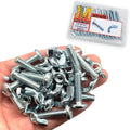 30Pack 1/4"-20 x1 Screw Bolts and Wing Nut Kit 15pcs Machine Screws with Round Head Phillips 15pcs Butterfly Hand Twist Tighten Nut Zinc Plated Hardware Fitting Fastenings Assortment Kit - size: Silver 30 Pack 1/4"-20 x1"