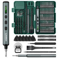 STREBITO Mini Electric Screwdriver, 67 in 1 Precision Screwdriver Set - color: Standard Green