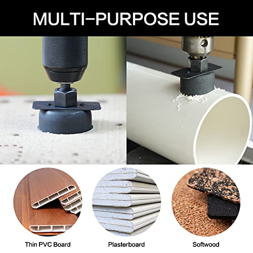 GMTOOLS Hole Saw Set, 19Pcs Hole Saw Kit with General Purpose 3/4" to 5"(19-127mm) Saw Blades, Mandrels, Drill Bits, Installation Plate, Hex Key with Storage Case, Idear for Wood, Plywood, PVC Board - style: Hole Saw 19pcs