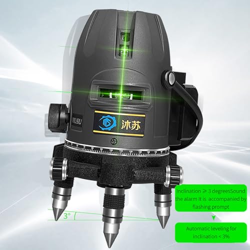 （Laser Level Outside）Outdoor Lasers 5 Lines Green Laser Level 360 Self Leveling Rotary Precision Level Tool Super Bright