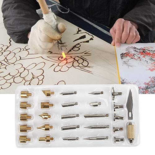 28Pcs Soldering Iron Tips Kit Wood Burning Pen Tips Soldering Iron Replacement Tips Pyrography Craft Tool, Solder Soldering Iron Tip