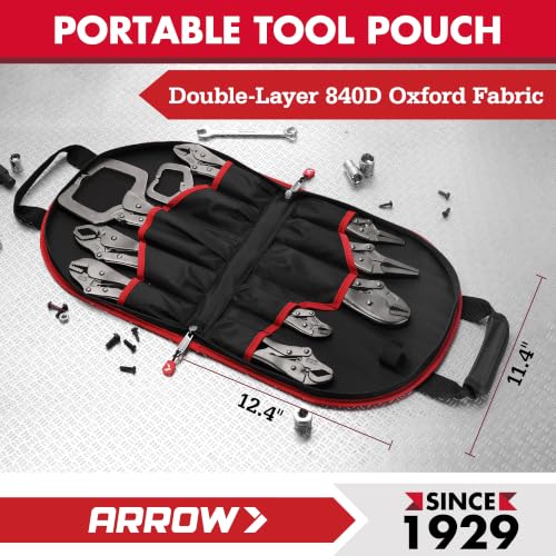 ARROW 10-piece Locking Pliers Set, Chromium-Molybdenum Vice Grips - style: 10-piece