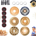 Angle Grinder Polishing Pad,Tungsten Carbide Wood Grinding Disc,Wood Grinding Carving Disc for 4-1/2 Angle Grinder,for Wood Sanding Polishing and Surface Finishing (21pcs Set) - color: 21pcs Set