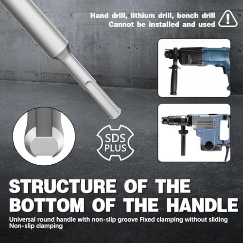 4" Concrete Hole Saw,100mm Masonry Hole Saw, with 220mm SDS Plus Shank Connecting Rod for Concrete Brick Cement Stone Wall Drilling Home Improvement - size: （4" 100mm)