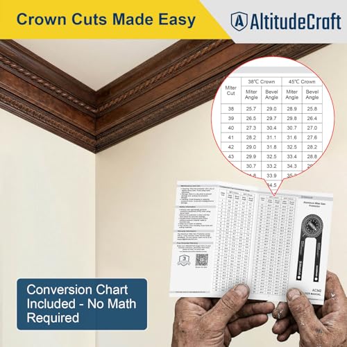 Precision Miter Saw Protractor, Crown Molding Angle Finder - style: Miter Saw Protractor