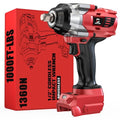 Cerycose Cordless Impact Wrench 1/2 inch Compatible with Milwaukee 18v Battery Brushless High Torque Impact Driver Gun with 1000 Ft-lbs Torque, LED Work Light, Ergonomic Design Heavy-Duty - size: 1/2inch, style: Fit with Milwaukee(1000FT-lbs)