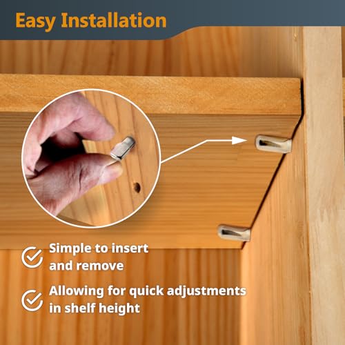 POWERTEC 72065 1/4" Dowel Drilling Jig & 100pk 1/4" Shelf Peg Set with Laser Cut Alignment Marker with Depth Scale, Cobalt Drill Bit, Split Ring Stop Collar & Spoon Shaped Shelf Pins Support Pegs - style: 1/4" Dowel Drilling Jig Set w/Pegs (100PK)