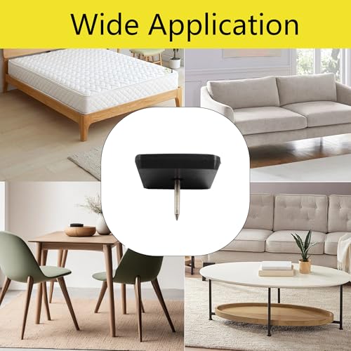 20pcs 1-1/4" Nail on Furniture Glides Sliders for Wooden Furniture, Furniture Sliders Pads Square Teflon Furniture Glides Floor Protectors PTFE Moving Furniture Glides - size: 1.18x1.18-20pcs