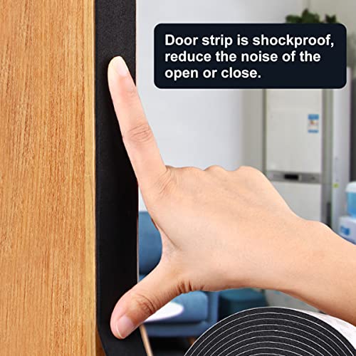2 Rolls Weather Stripping Door Seal, 1''W x 1/16'' T Foam Tape Single Sided, Adhesive Closed Cell Weather Strip (Total 32 Feet Long)… - size: 1''W x 1/16T x 32FT