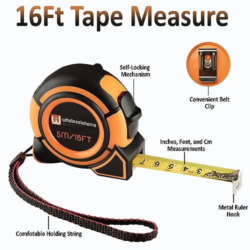 Diablo D0724A 7 1/4" Circular Saw Blade, 24 Tooth Framing Saw Blade 10 Pack, Tape Measure Included