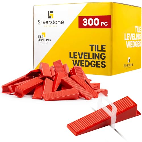 300 Pcs Wedges for Tile Leveling System - Saves You Time for Perfect Precise Installation of Ceramic Tiles - Get Professional Results for Your Shower, Bathroom, Backsplash - size: 300 Wedges