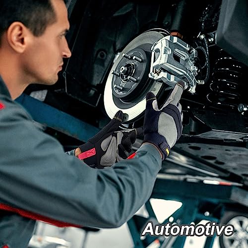 KAYGO Work Gloves Men, Mechanic Utility with Excellent Grip, KG125 - color: Gray, size: Medium