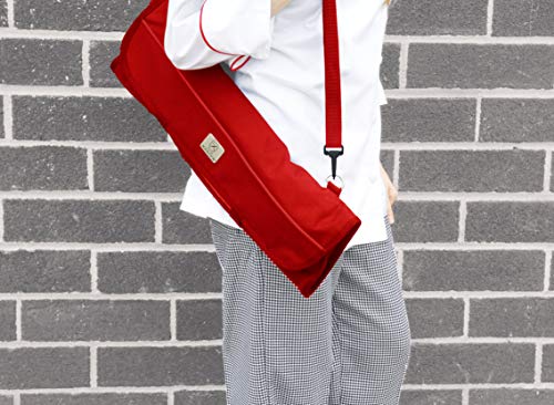 Mercer Culinary 7-Pocket Knife Roll Storage Bag, Red - style: 7-pocket Knife Roll Storage Bag, Red