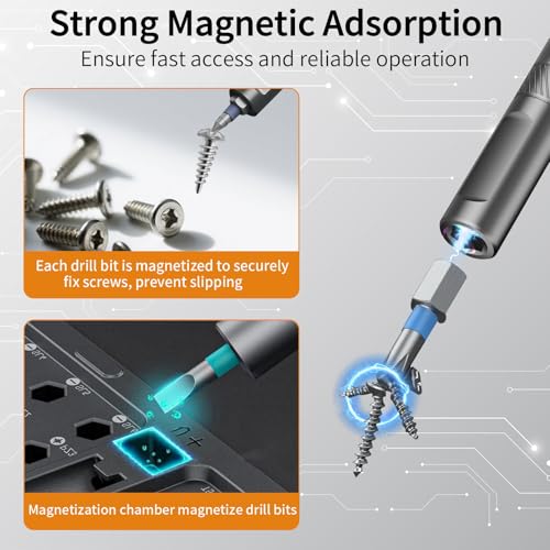 42 in 1 Magnetic Ratchet Screwdriver Set, Multi Bit DIY Magnetic Screwdriver Set with Detachable Ratchet Handle, Portable Precision Repair Tool Kit for Furniture, Electronics, Bicycle New Tools 2026 - size: 42 in 1