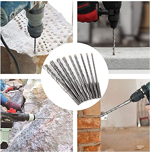 Utoolmart Masonry Drill Bit 18mm x 350mm Carbide Tipped Rotary Hammer Bit Square Shank for Impact Drill 1Pcs - size: Square handle 18*350