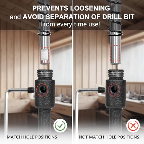 1-1/2 Inch Hole Saw with 9.1mm Triangle Shank Arbor, JTemgle Bi-Metal Hole Saw Heavy Duty Hole Cutting Tool for Cornhole Boards, Recessed Lights, Wood, Plastic, Drywall & Soft Metal - size: 1-1/2", 24mm Cutting Depth