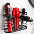 YIGII Blow Dryer Holder, Adhesive Wall Mount Bathroom Organizer, Black - color: Black-L