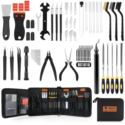 68Pcs 3D Printer Tools Kit with Storage Case, 3D Printer Accessories - Deburring Tool, 3D Printer Removing Scrapers, Metal Files, Brushes, Hand Drill, Tweezers, for Bambu Lab, Ender 3, Kobra, etc. - style: Professional Version