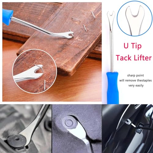Upholstery and Construction Staple Remover with Tack Puller Tool, Nail Puller, Carpet Remover, for Removing All Kinds of Staples for Furniture, Wooden Case, Carton, Floor, Photo Frame （3pcs） - style: Style4