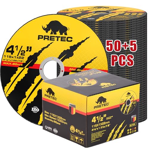 55 Pack Cut Off Wheels 4-1/2", Metal Cutting Wheel for Angle Grinder - size: 4-1/2 INCH
