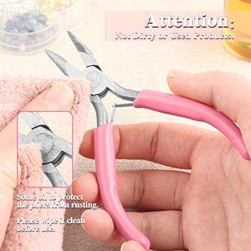 5-Inch Bent Chain Nose Pliers for Jewelry Making - Mini Bent Nose Pliers with Smooth Jaws, Ideal for Creating Bracelets, Earrings and Necklaces - style: Bent Nose Plier