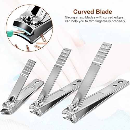 Yougai Manicure Set, Brown, 18Pcs Stainless Steel Nail Clippers - color: Brown