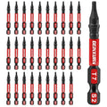 Geinxurn 30 Pieces T7 Impact Tough Magnetic Screwdriver Bit Set, 2 In. #7 Torx Head power Bit Set, S2 Alloy Steel T7 Star Bit - size: 2"-30PCS, style: T7