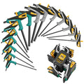 GRENPRO 14PC T-Handle Long Arm Allen Wrenches Sets Metric &SAE Box Hex Key - style: 14 Pieces T-Handle Allen Wrench Set Metric and SAE